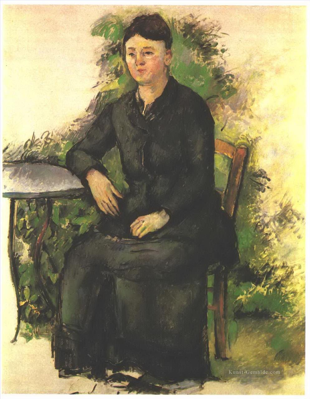 Madame Cezanne im Garten Paul Cezanne Ölgemälde